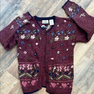4/$20🥳 Northern Reflections cottage core sweater women’s size S